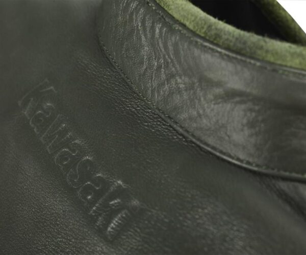 LONDON OLIVE LEATHER JACKET (male)- Size - M - Image 4