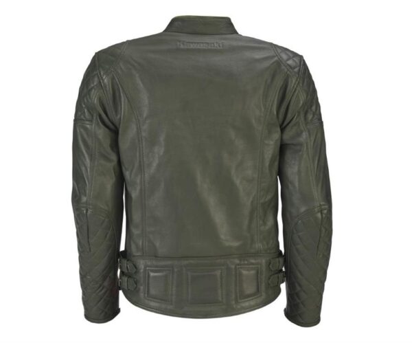 LONDON OLIVE LEATHER JACKET (male)- Size - M - Image 2